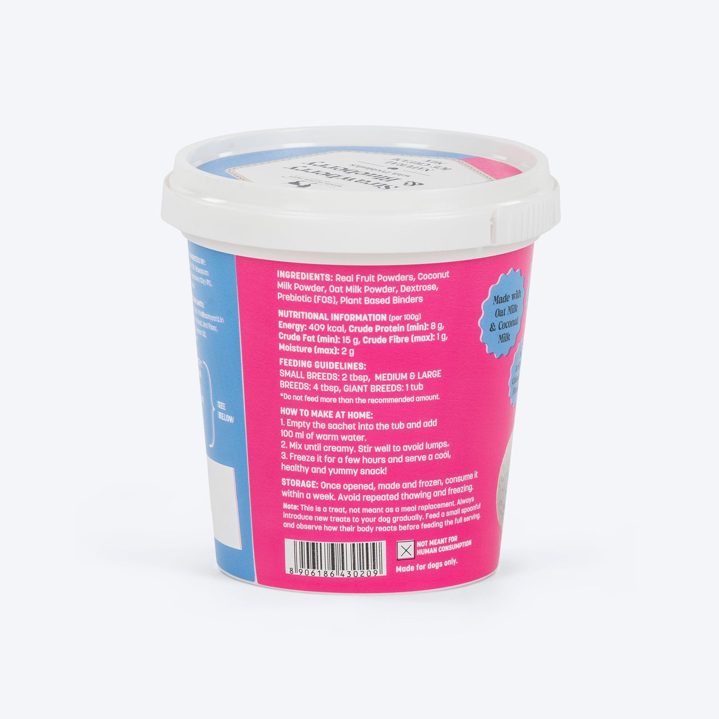 HUFT Strawberry & Blueberry With Prebiotics Natural Ice Cream Mix Treat For Dog - 40 g