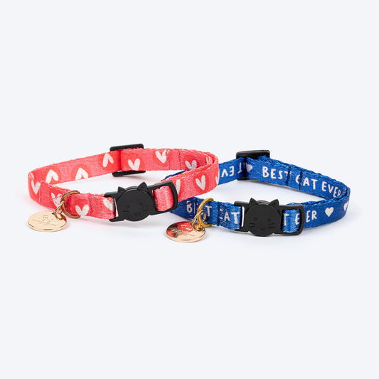 HUFT Meowvelous Cat Collar - Candy Red/Cobalt Blue