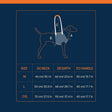 HUFT Trooper Front Leg Support Lift Harness For Dogs - Navy Blue