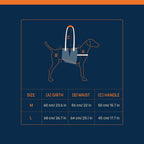 HUFT Trooper Mid-Body (Belly) Support Lift Harness For Dogs - Navy Blue