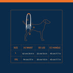 HUFT Trooper Hind Leg Support Lift Harness For Dogs - Navy Blue - Set Of 2