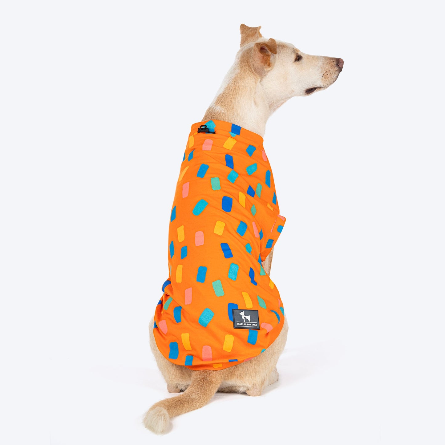 HUFT Confetti Love T-Shirt For Dog - Orange