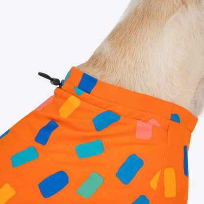 HUFT Confetti Love T-Shirt For Dog - Orange