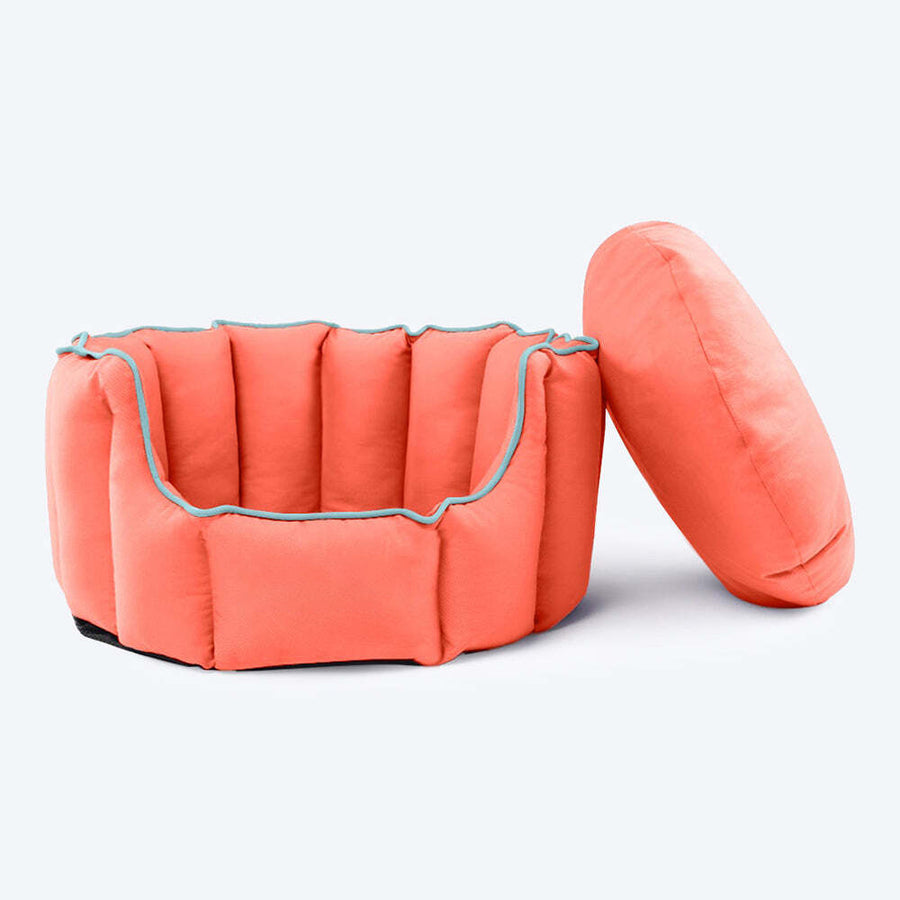 HUFT Cosy Puppy / Cat Bed - Coral - S