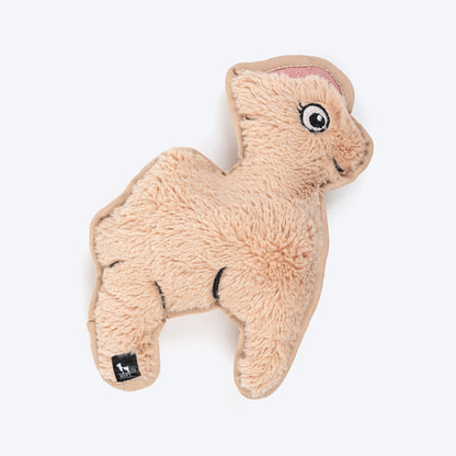 HUFT Snuggellama Squeaky Cuddle Plush Toy For Dog - Brown