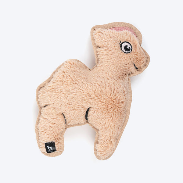 HUFT Snuggellama Squeaky Cuddle Plush Toy For Dog - Brown