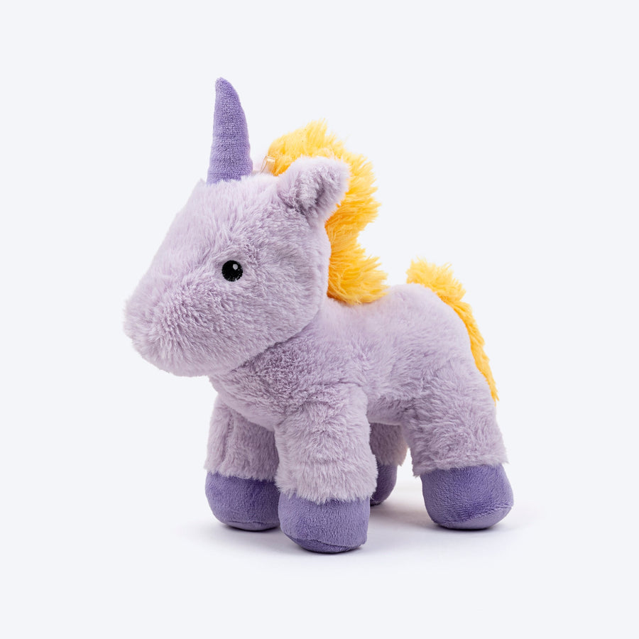 HUFT Floofycorn Squeaky Cuddle Plush Toy For Dog - Light Purple