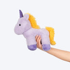 HUFT Floofycorn Squeaky Cuddle Plush Toy For Dog - Light Purple
