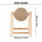 HUFT Pawplay Scratcher With Stand For Cat - Brown