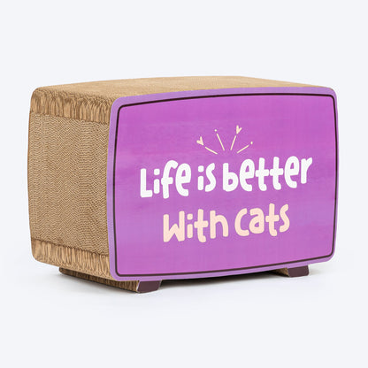 HUFT Meowcrowave Scratcher For Cat - Purple