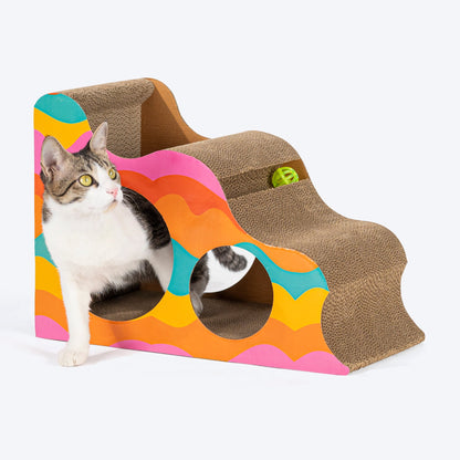 HUFT Scratch N' Hide Scratcher For Cat - Multicolor