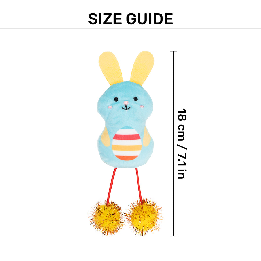 HUFT Hoppity Plush Toy With Catnip For Cat - Multicolor