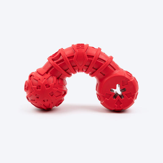 HUFT Mighty Multipurpose Bone Toy For Dog - Red