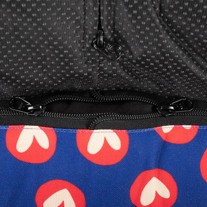 HUFT CuddleLove Lounger Bed For Dog - Red & Navy