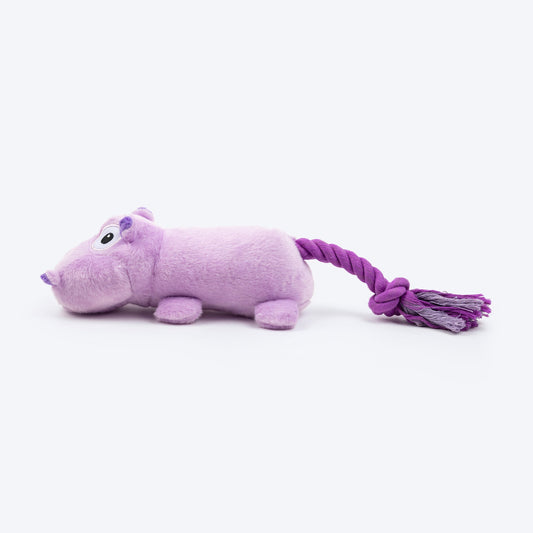 HUFT Hip Hip Hippo Squeaky Plush Toy For Dog