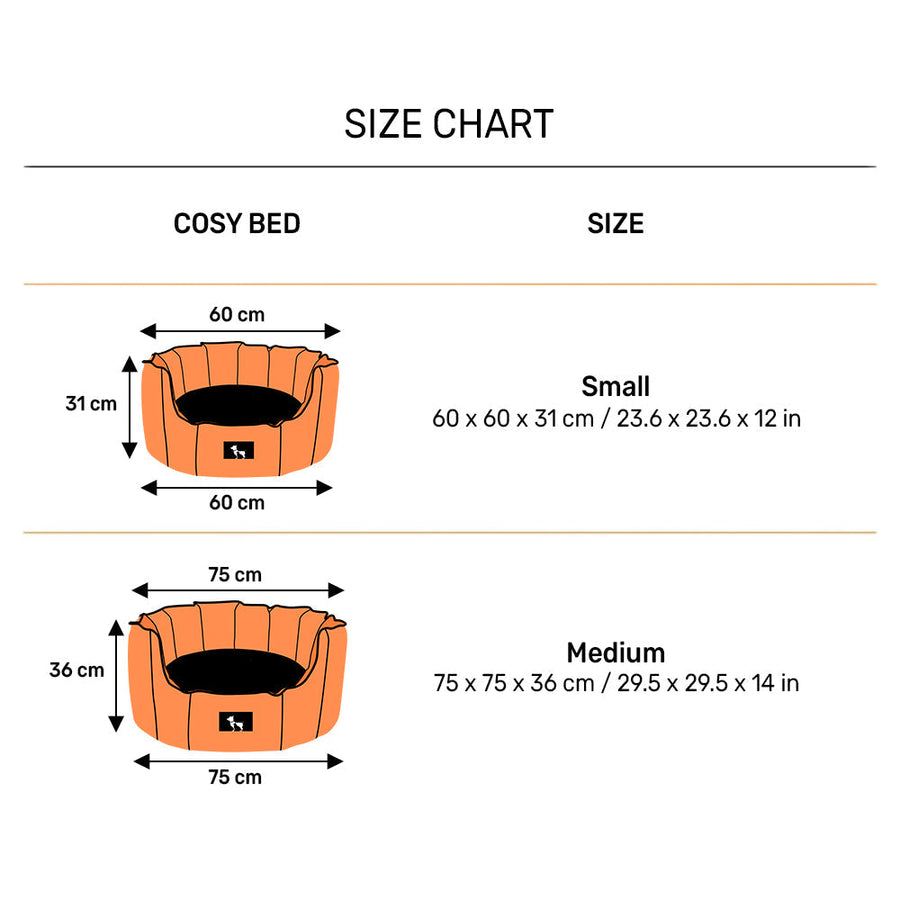 HUFT Cosy Puppy / Cat Bed - Coral - S