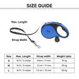 HUFT Retractable Leash With Poop Bag Dispenser For Dog - Blue