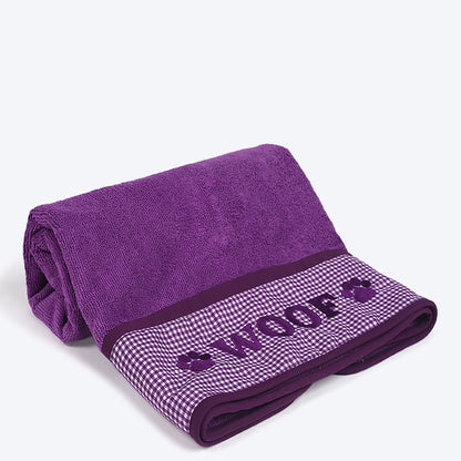 HUFT Microfibre Towel for Dogs - Mauve