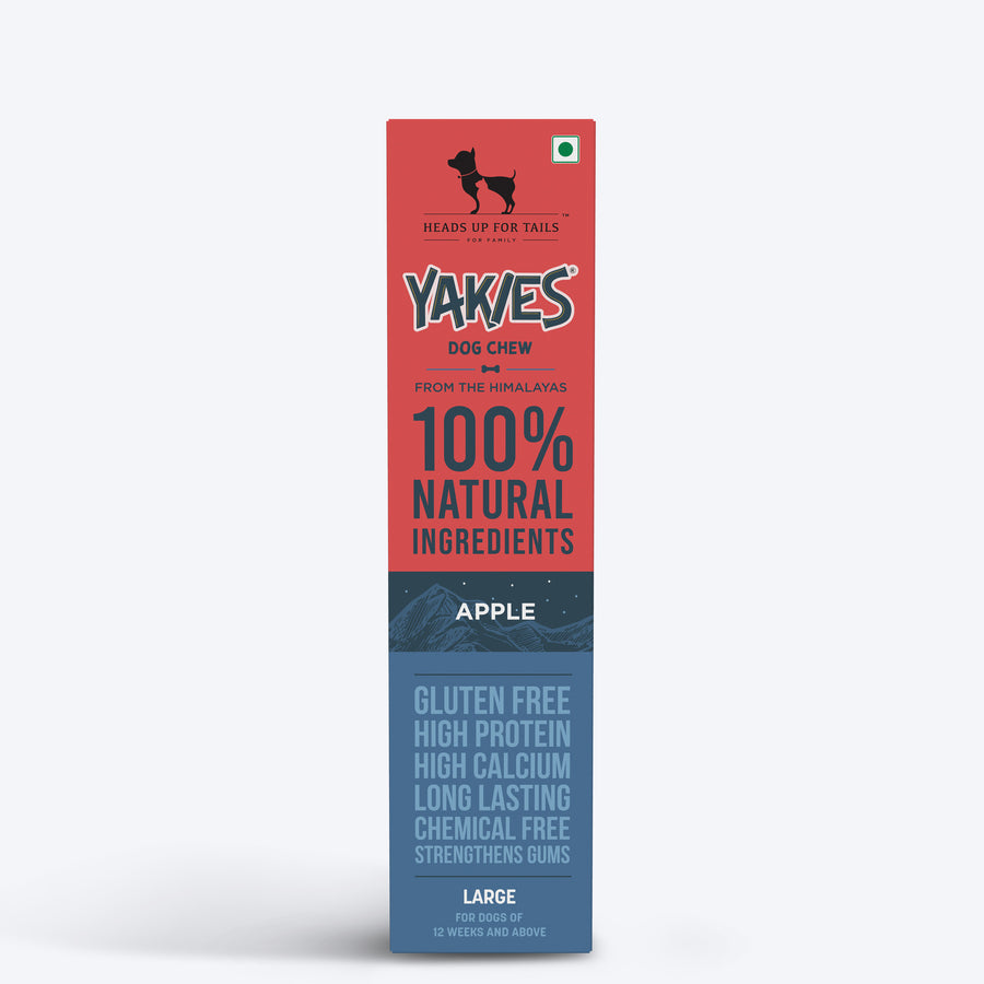 HUFT Yakies 100% Natural & Vegetarian Apple Chew Bone For Dog