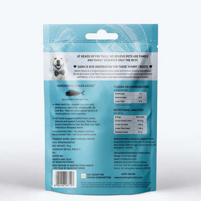 HUFT Sara's Doggie Mahi Mahi Fish Dog Treat - 70 g