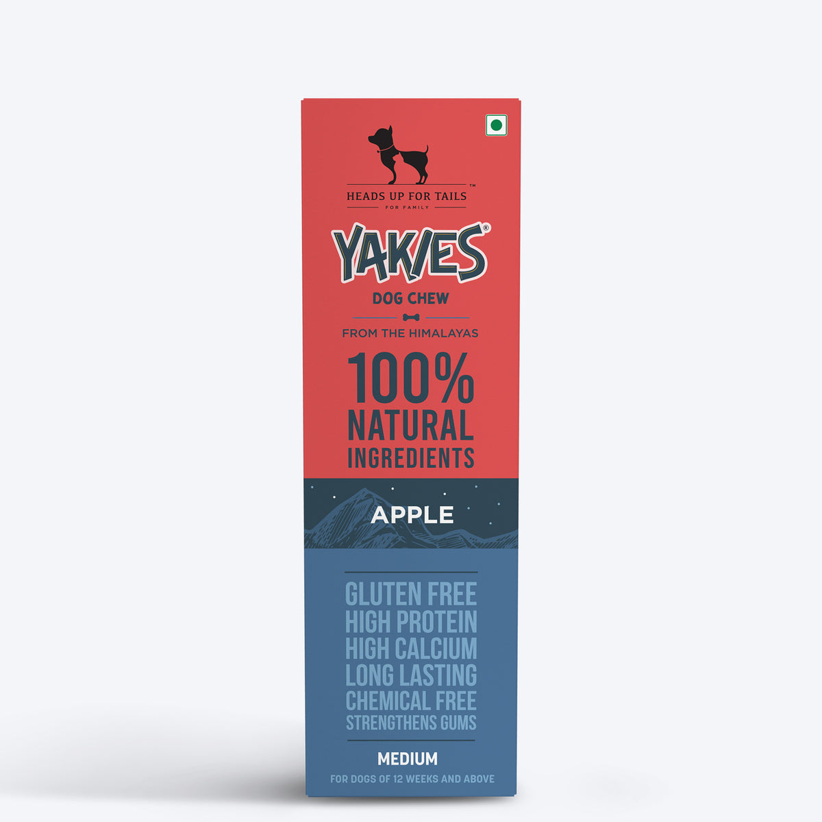 HUFT Yakies 100% Natural & Vegetarian Apple Chew Bone For Dog