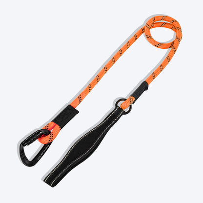 HUFT Rope Leash With Carabiner For Dog - Orange - 1.2 m