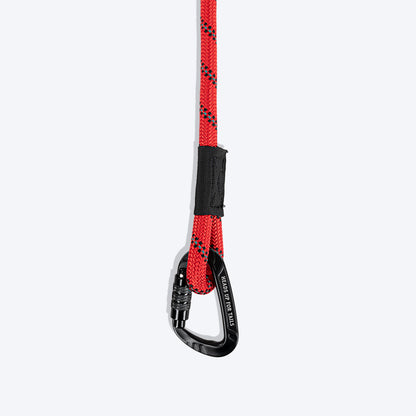 HUFT Rope Leash With Carabiner For Dog - Red - 1.2 m