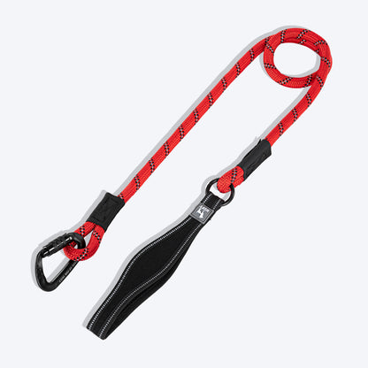 HUFT Rope Leash With Carabiner For Dog - Red - 1.2 m