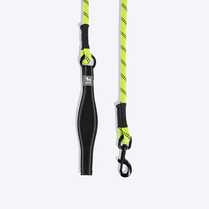 HUFT Rope Leash For Dog - Neon Green - 1.2 m