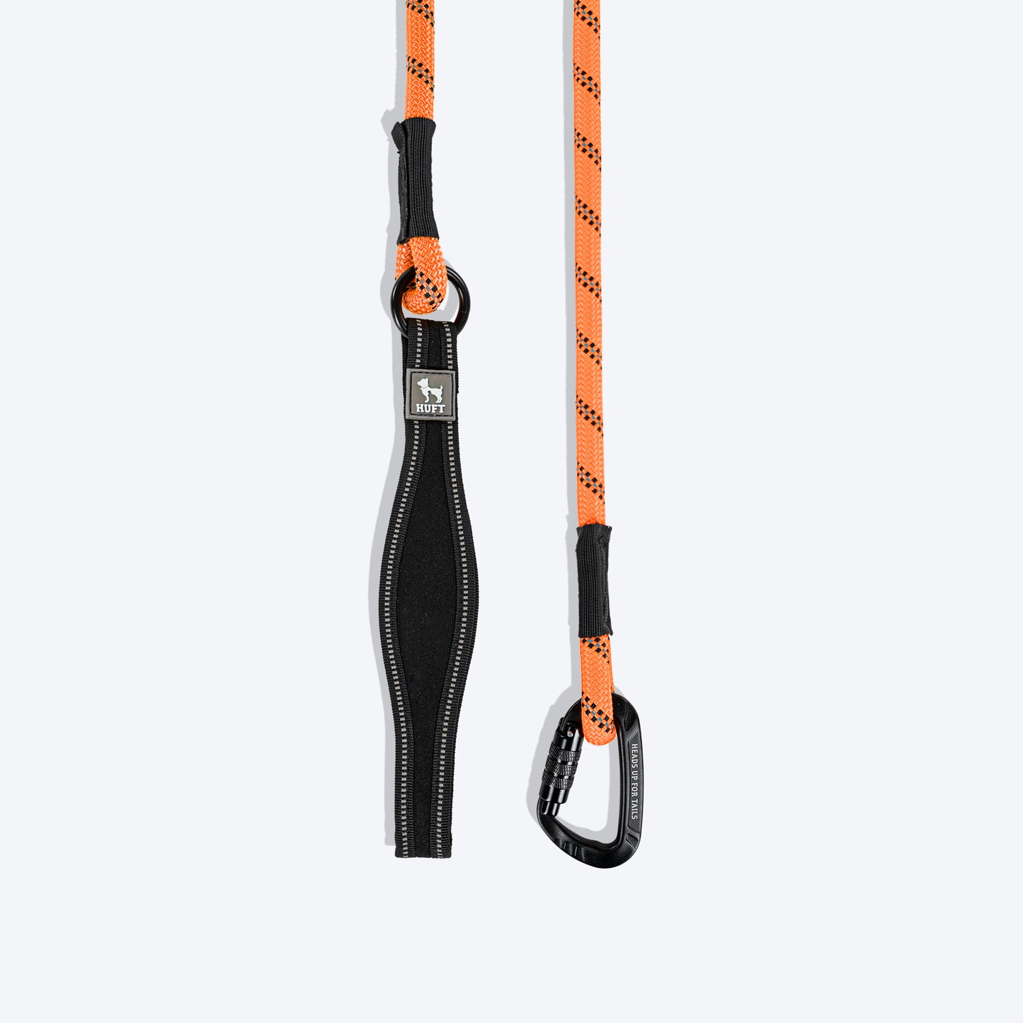 HUFT Rope Leash With Carabiner For Dog - Orange - 1.2 m