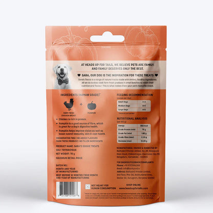 HUFT Sara's Doggie Chicken Jerky With Pumpkin Dog Treats - 70 g