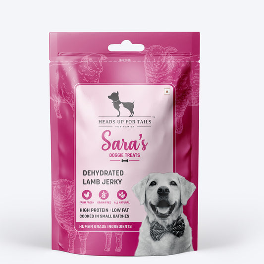 HUFT Sara's Doggie Treats - Dehydrated Lamb Jerky - 70g