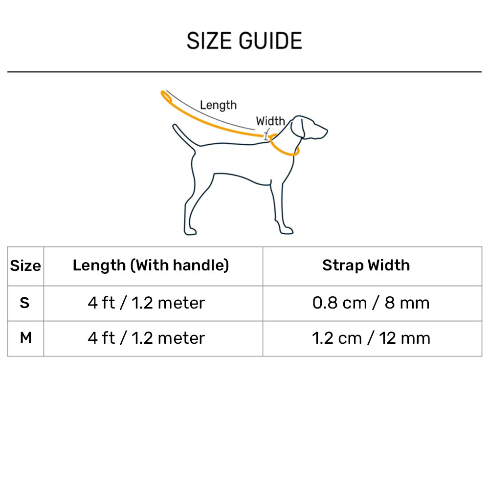 HUFT Rope Leash For Dog - Neon Green - 1.2 m