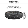 HUFT Polka Paws Adjustable Donut Bed For Dog & Cat - Navy