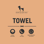 HUFT Cutest Microfiber Towel For Dogs & Cats - Light Pink