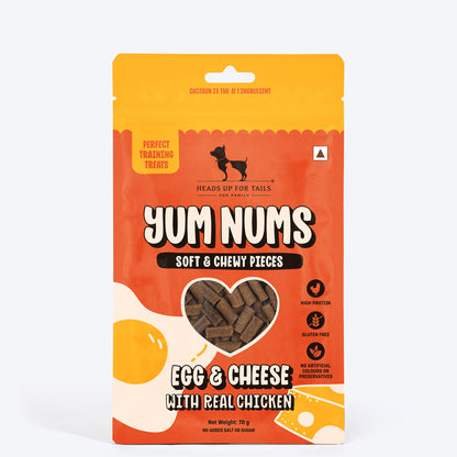 HUFT Yum Nums Soft & Chewy Sticks Egg & Cheese With Real Chicken Treat For Dogs - 70g