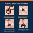 HUFT Trooper Front Leg Support Lift Harness For Dogs - Navy Blue