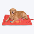 HUFT Love At First Sniff Flat Mat For Dog - Red