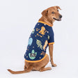 HUFT Wild One Printed T-Shirt For Dog - Navy Blue
