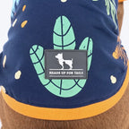 HUFT Wild One Printed T-Shirt For Dog - Navy Blue