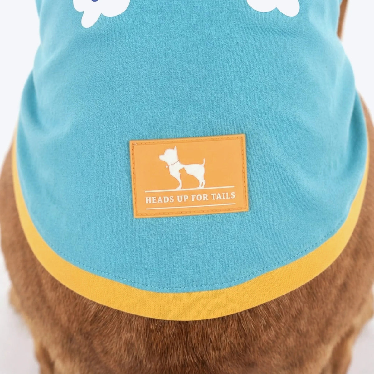 HUFT Rainbow Happiness Printed T-Shirt For Dog - Sky Blue