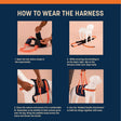 HUFT Trooper Mid-Body (Belly) Support Lift Harness For Dogs - Navy Blue