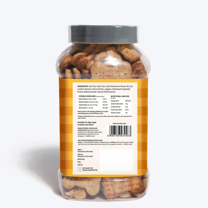 HUFT YIMT Peanut Butter & Banana Gluten-Free Dog Biscuits