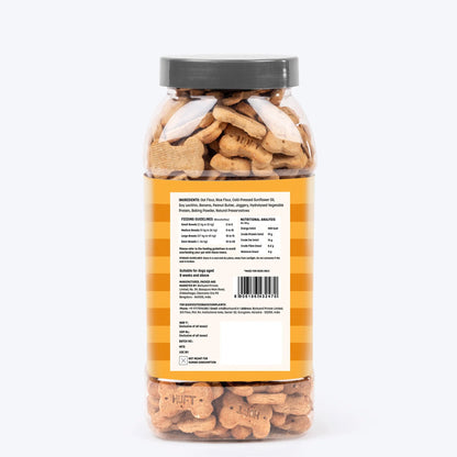 HUFT YIMT Peanut Butter & Banana Gluten-Free Dog Biscuits