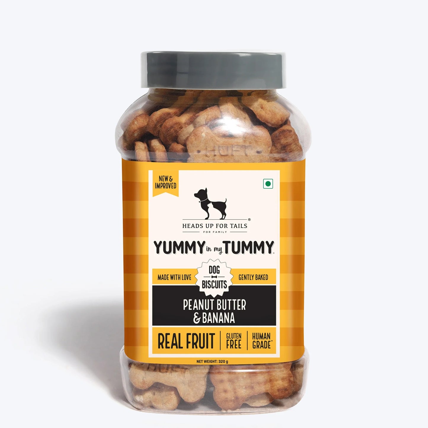 HUFT YIMT Peanut Butter & Banana Gluten-Free Dog Biscuits