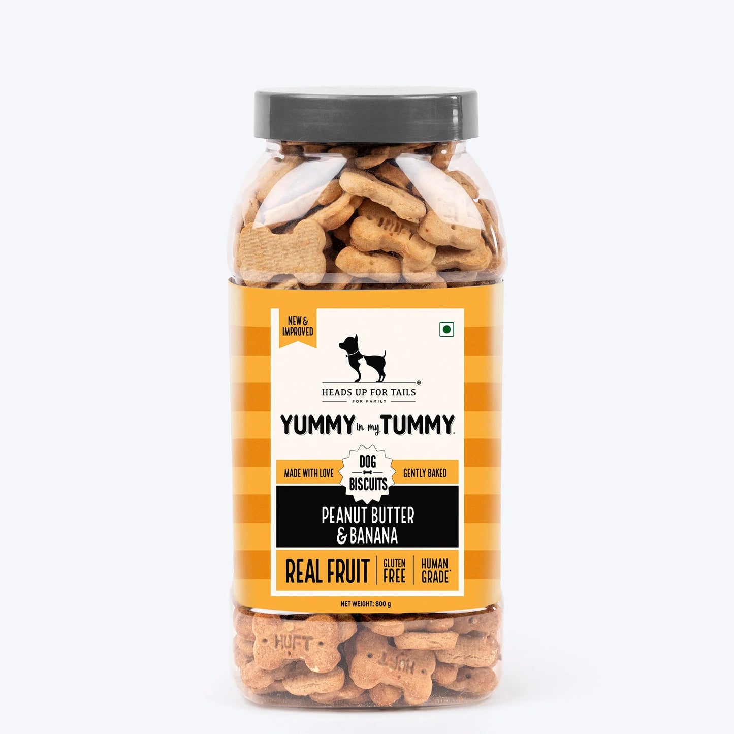 HUFT YIMT Peanut Butter & Banana Gluten-Free Dog Biscuits