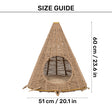 HUFT Cat Cave Retreat Chair With Cushion For Dog & Cat - Brown