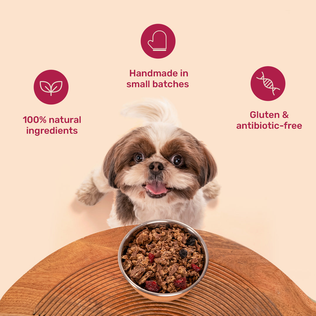 HUFT All Day Muesli with Chicken, Carrots and Beetroot Doggie Treats - 250 g - Heads Up For Tails