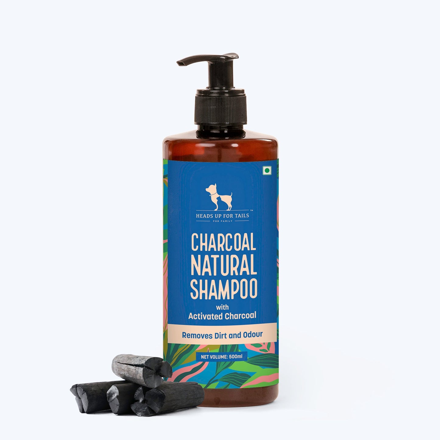 HUFT Natural Activated Charcoal Shampoo For Dogs - Heads Up For Tails