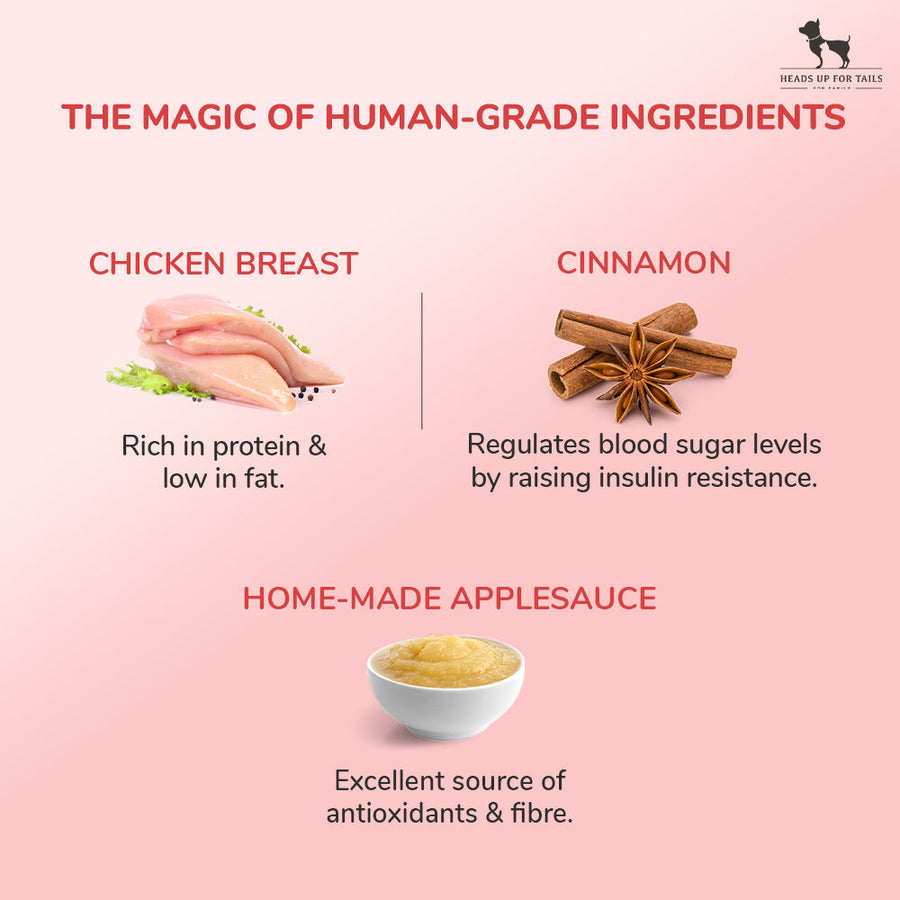 Sara's Doggie Treats - Chicken with Home-made Applesauce - 70 g - Heads Up For Tails